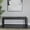Black Handmade Woven Solid Rectangle 47" x 18" x 17", variant on DecMode Teak Wood Handmade Woven Seat Bench, Brown