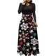 thumbnail image 1 of Vestidos Para Mujer Vestidos de Otoño Tallas Grandes Estampado Navideño Manga Larga Cuello Redondo Hasta El Tobillo Vestido Largo Odeerbi  ODB151618, 1 of 6