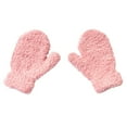 thumbnail image 2 of Plush Winter Gloves for Women Men - Soft Touch Thermal Gloves for Outdoor Skiing Under 5$, Yubnlvae 1 Pair Autumn Winter Casual Warm Mittens Solid , Pink, One Size, 2 of 4