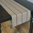 thumbnail image 5 of Ashton & Willow Ebony Black Farmhouse Tabletop Kitchen Lauren Cotton Linen Blend Striped Rectangle 13x90 Runner, 5 of 5