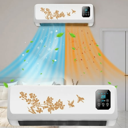 FYHALE 5,000 BTU 115V Window Air Conditioner with Remote Control, Cooling/Heating, up to 250 Sq. ft., White