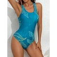 thumbnail image 4 of Sociala Tropical Print One Piece Swimsuit for Womens Modest Slimming Bathing Suit, 4 of 6