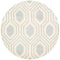 thumbnail image 1 of Safavieh Chatham Tapis Rond en Laine Touffetée à la Main en Gris et Ivoire, 1 of 7