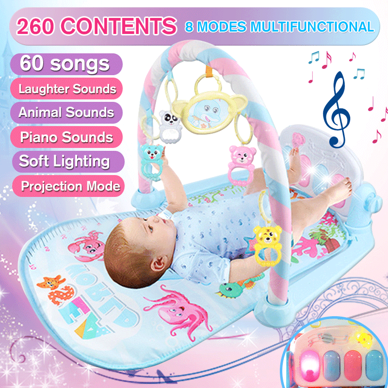 baby girl activity mat