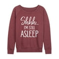 thumbnail image 3 of Instant Message - Shhh I'm Still Asleep - Women's Lightweight French Terry Long Sleeve Shirt, 3 of 6