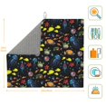thumbnail image 2 of Dish Drying Mat, Fish Jellyfish Starfish Highly Absorbent Drying Matt Kitchen Counter, Dish Mat Drying Pad Dishes Drainer Mats for Kitchen Counter or Sink, 16 x 18 inch, 2 of 6