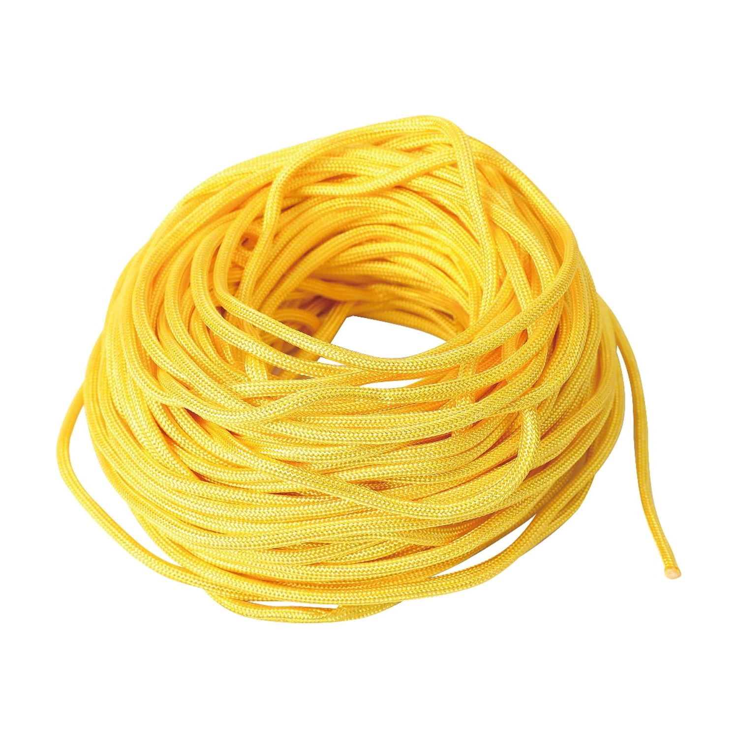 (2 pack) Ozark Trail 550 lb Polyester Paracord Rope, Yellow, 100'