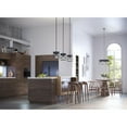 thumbnail image 3 of Progress Lighting Burgess One-Light Pendant, Matte Black, Seeded Glass, Design Series, Rustic Farmhouse Style, 3 of 12