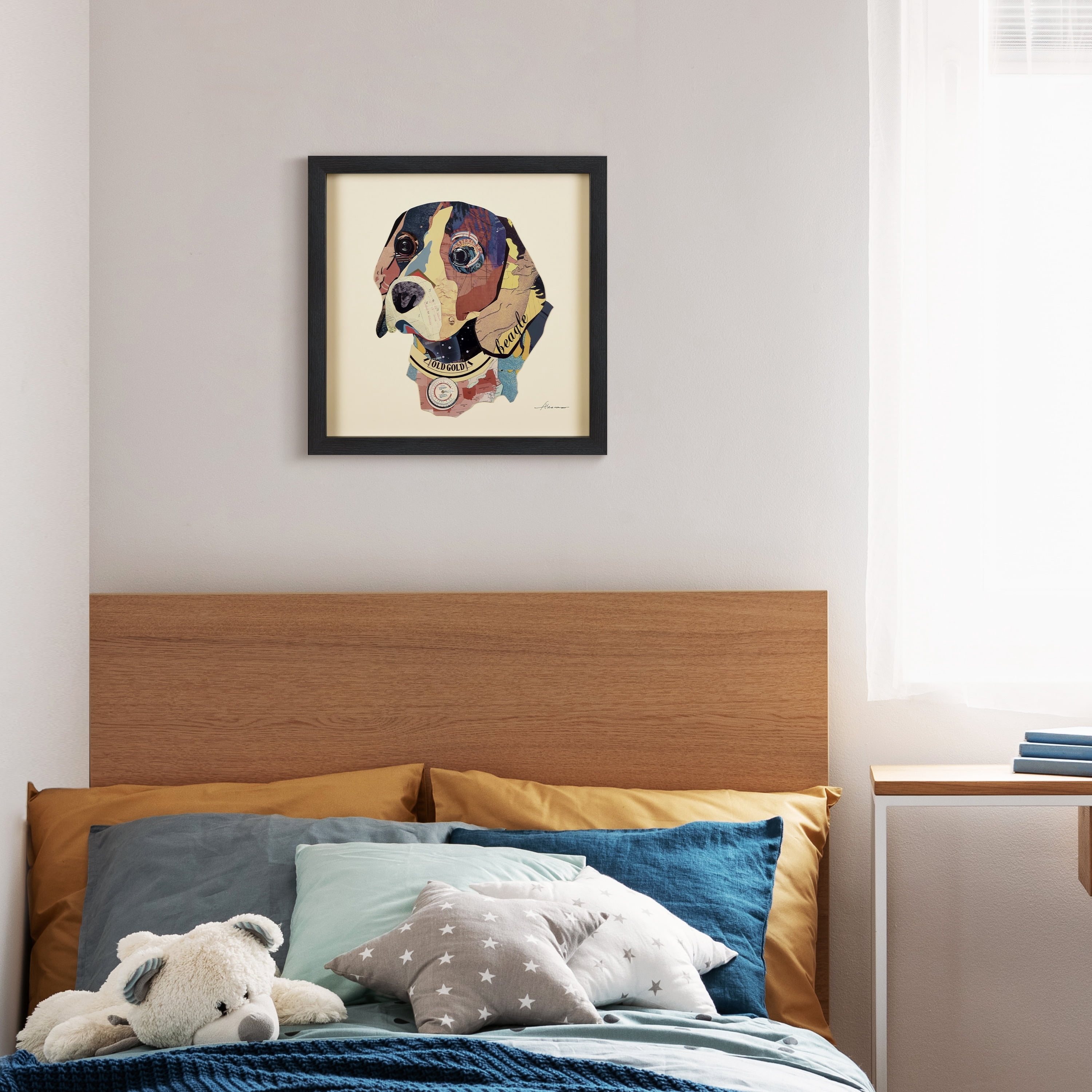 Empire Art Dog Animals & Insects Framed Mixed Media Art, by Alex Zeng