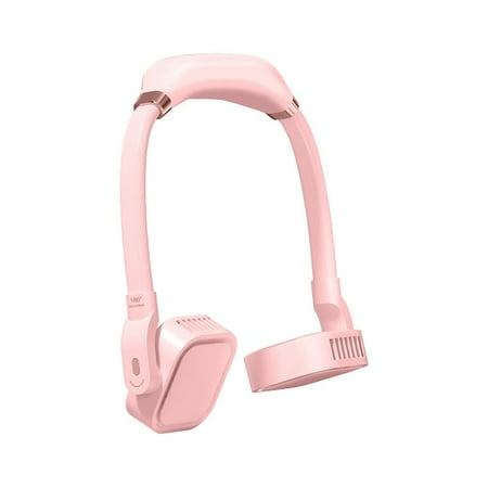 

4000MAh Portable Fan Mini Hanging Neck Fan USB Rechargeable Halter Sports Fan Air Cooler Outdoor Pink