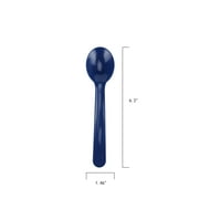 Your Zone Blue 4 Count Plastic Utensil Set with Fork, Spoon, Knife and Carrying Case