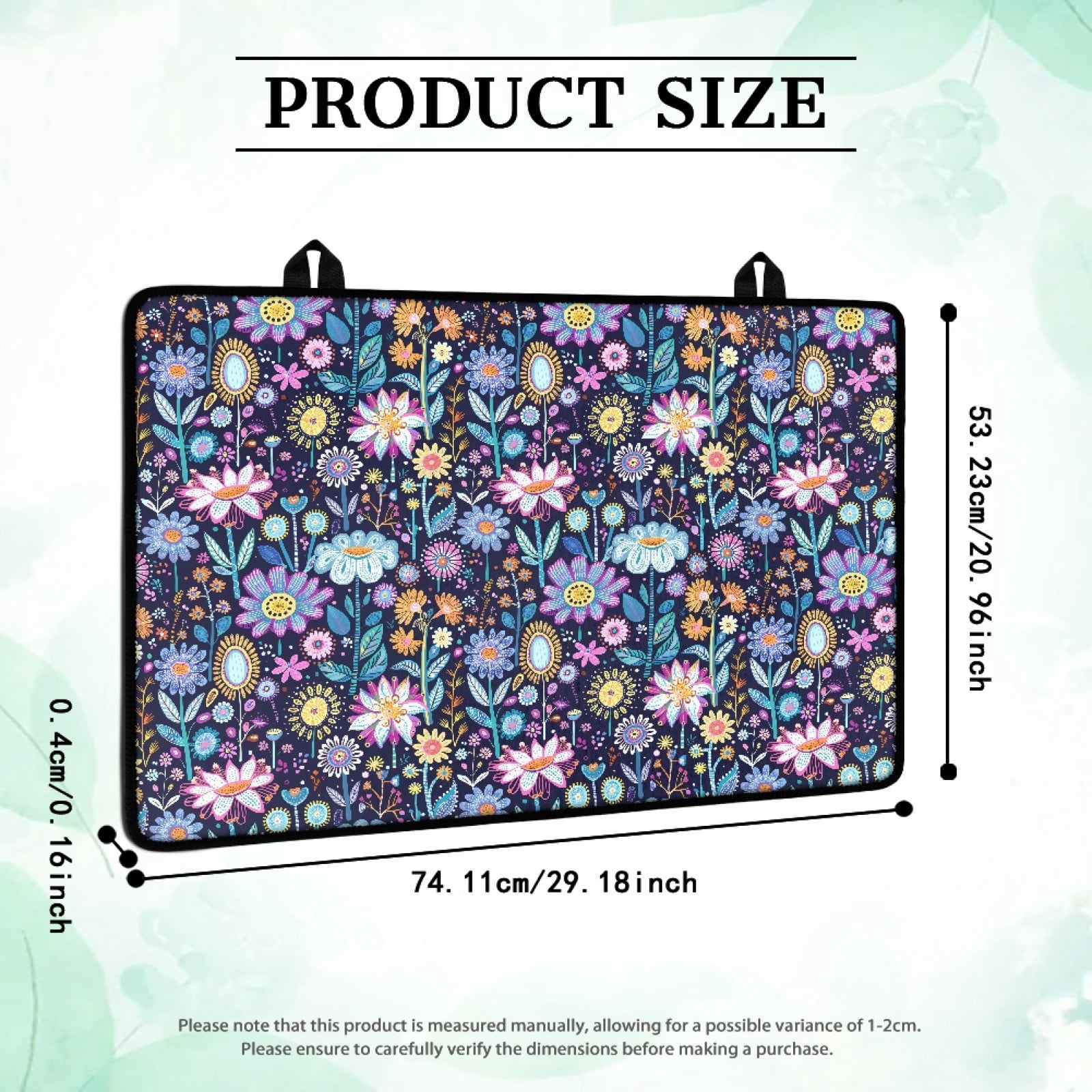 Renewold Stove Cover Glass Stove Top Cover Protector Heat Resistant Non-slip Stove Burner Cover Prevent Scratching Cooktop Mat for Kitchen Counter, Hippie Flower Lotus Violet