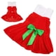 thumbnail image 5 of Falda De Navidad Para MascotasElegante Decoración De LazoVestido De Navidad Para MascotasTela De Piel De Conejo De ImitaciónCuello Alto BrillanteCálidoSuave Para ANGGREK Otros, 5 of 8
