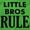 Apple, variant on Little Brothers Rule Cute Younger Bro Youth T Shirt Tee Boys Infant Toddler Brisco Brands 12M