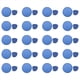 thumbnail image 1 of 20X Abanico Redondo Plegable- Azul, 1 of 5