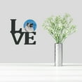 thumbnail image 2 of Blue Keeshond Metal Wall Artwork LOVE, 2 of 2