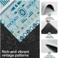 thumbnail image 3 of Blue Geometric Triangle Diamond Pattern Kitchen Rugs Sets Of 3,Kitchen Runner Rugs Non Skid Washable,Decorative Kitchen Floor Mats for Kitchen,Sink,Laundry,17"x30"+ 17"x47" + 17"x59", 3 of 6