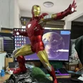 thumbnail image 3 of Figuras de anime de Marvel Avengers Iron Man Mk6 de 50 cm, figuras luminosas grandes, adornos de PVC Gk, regalo de cumpleaños para novio, 3 of 4