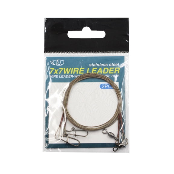 Stainless Steel Fishing Leader Line High Strength Tangles Resistant Flexible Invisible for Freshwater Saltwater Angling