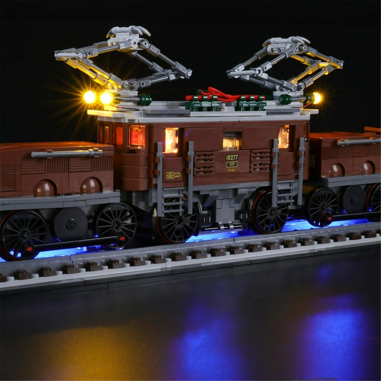 BRIKSMAX LED Lighting Kit for Crocodile Locomotive Compatible with Legos 10277 Building Model Light Set with Remote Control Not Include the Building