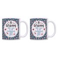 thumbnail image 1 of ThisWear Granny Mug a Granny Like You Is so Treasured and Few Mothers Day Gift for Granny Birthday Gifts Grandmother Gifts 11 ounce 2 Pack Coffee Mugs Floral, 1 of 4