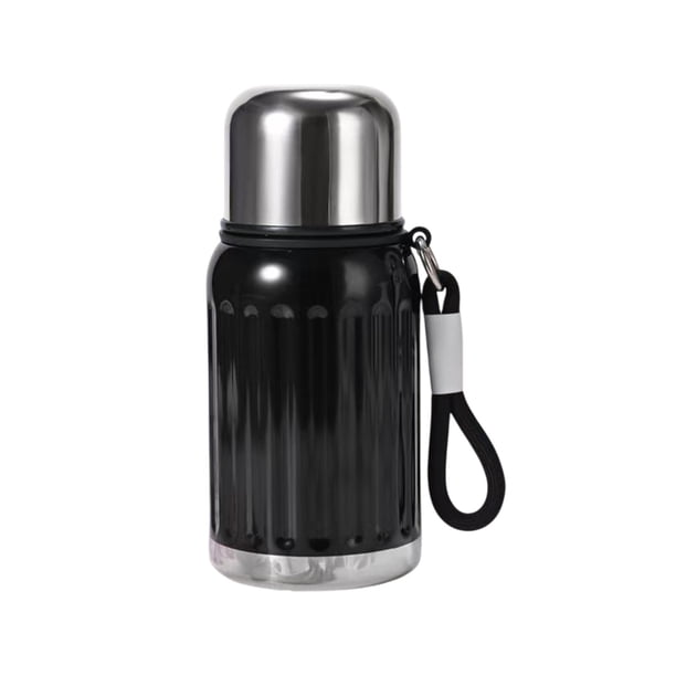 Taza portátil de café con revestimiento de acero inoxidable y aislamiento extra largo, botella de agua fría y caliente.