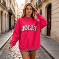 thumbnail image 5 of Women Polka Dot Mockneck Sweatshirt Preppy Oversized Graphic Loose Sweatshirt Y2k Long Sleeve Pullover Top M, 5 of 5