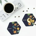 thumbnail image 5 of Balery 4 Pcs Spaceleather Coasters Set, Drink Table Cup Coasters For Living Room Kitchen Coffee Decor, 5 of 9