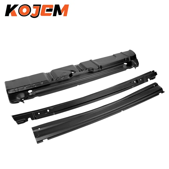 Kojem Floor Pan   Tail Pan   Trunk Underside Brace for 1955-1957 Chevy Chevrolet Bel Air/One-Fifty Series/Two-Ten Series 2 Door and 4 Door Models Steel Black 3PCS