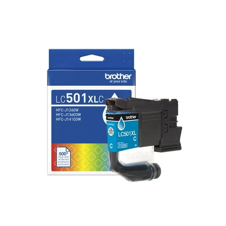 Brother Genuine LC501XLC High Yield Cyan Ink Cartridge