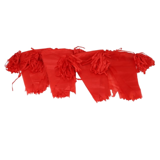 2 Bag Party Banner Triangle Shape Anti Fade Decorative Pennants Flag for Party Decoration 200m