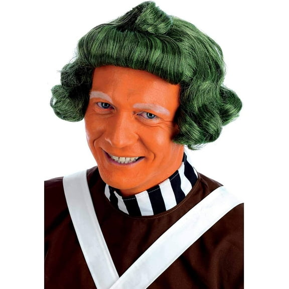 Fun Shack Adult Green Curly Wig Unisex Chocolate Factory Worker Costume Halloween Green One Size