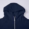 thumbnail image 4 of Holzkary Women's 2025 Zip Up Y2K Hoodies Womens Zip Up Hoodie Cropped Sweatshirts Thumb Hole Jackets Cropped Casual Long Sleeve Sweatshirts Fall Spring Track Jackets with Pockets Navy S, 4 of 8