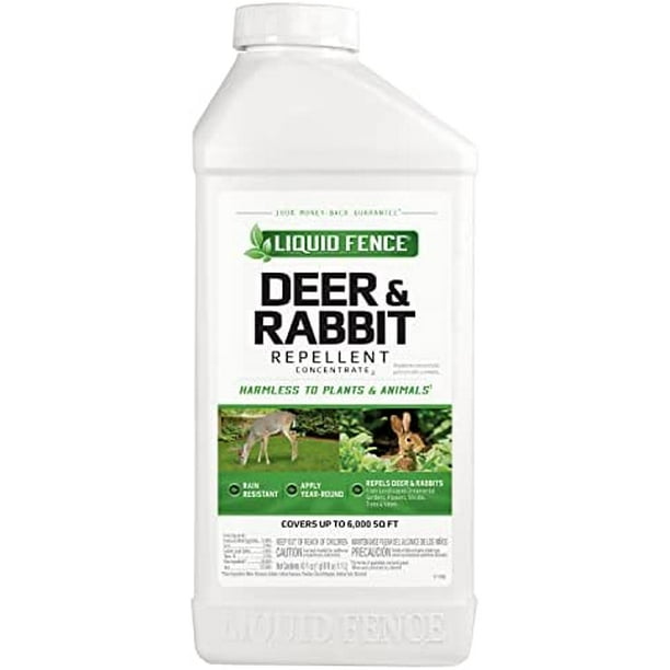 Liquid Fence Deer & Rabbit Repellent Concentrate,Keep Deer & Rabbits
