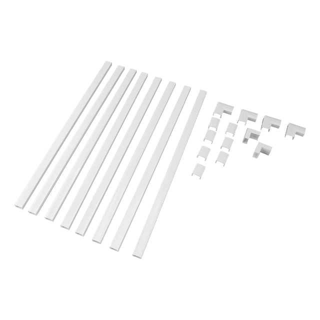 Kit De Pared Con Cubierta De Cable, Kit De Canalización De Cubierta De Cable, Cinta De Instalación Transparente Multiusos Eficiente De 15,75x0,59x0,35 Pulgadas Para Oficina