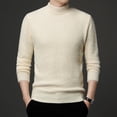 thumbnail image 4 of LOVZFMLL Men's Sweaters, Classic Solid Color Acrylic Turtleneck Ribbed Pullover, Fashion Casual Everyday Layering Shirt, Warm Winter Tops Slim, Fall Clothes, 4 of 4