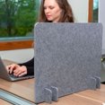 thumbnail image 3 of Stand Up Desk Store ReFocus Raw Noise and Distraction Reducing Freestanding Acoustic Desk Divider Mounted Privacy Panel (Castle Gray, 20.9"  x 16" , 4-pack), 3 of 8