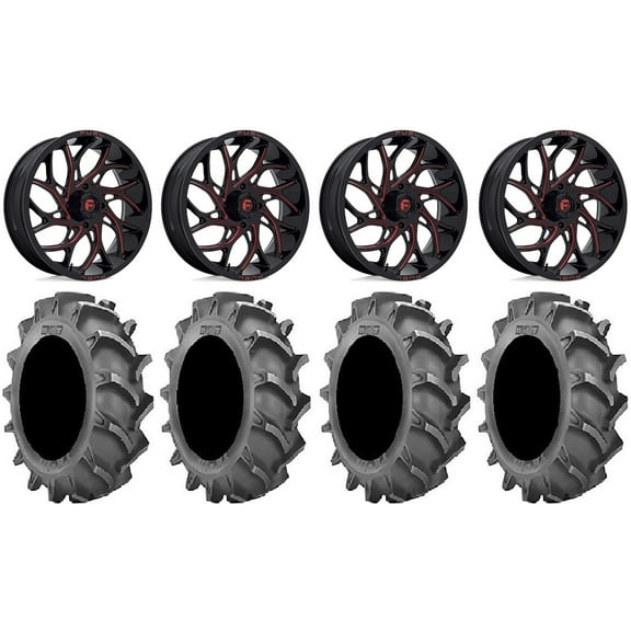 Fuel Runner 20" Wheels Red 35x8.3 BKT 171 Tires Can-Am Commander Maverick Renegade Outlander Defender