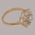 thumbnail image 4 of LBG British Made 9k Rose Gold Cultured Pearl & Opal Womens Statement Ring - 33 size options - Size 8.25, 4 of 6