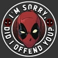 thumbnail image 2 of Men's Marvel Deadpool I'm Sorry Did I Offend You? Graphic Tee Charcoal Heather X Large, 2 of 5