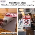 thumbnail image 5 of TOTOMO No Pets Allowed Double-Sided Window Stickers, 10" x 7" Business Signs, 3-Pack, 5 of 8