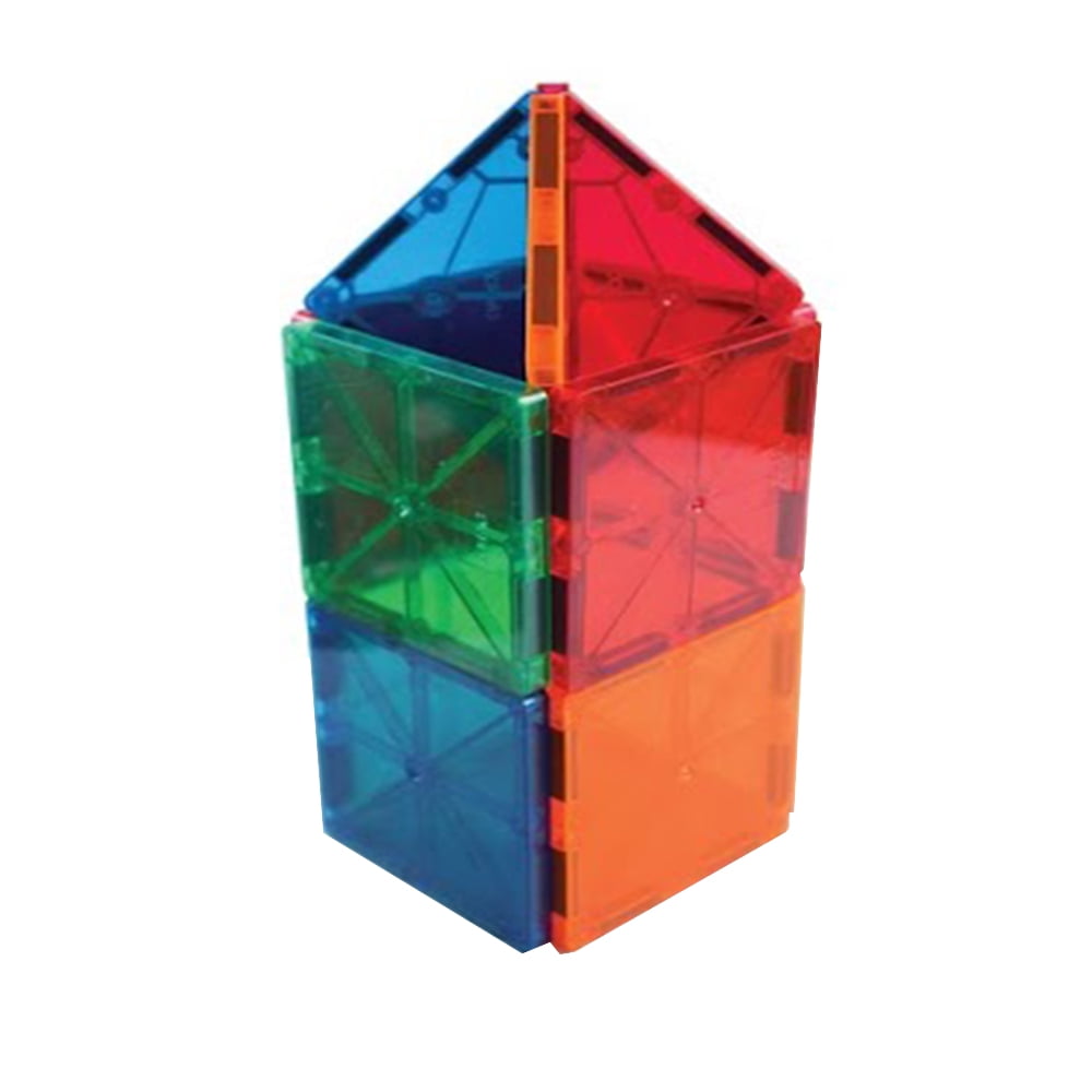 Picasso Tiles 100 Piece Set Building Tiles Clear 3D Color