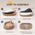 thumbnail image 6 of Dog Beds for Small Dogs with Removable Cover, Memory Foam for Puppy & Cat, Cozy and Soft Pet Bed for Crate, Washable Round Bed with Bolstered Sides, Perfect Small Dog Sofa or Chair for Pet Care, S, 6 of 13