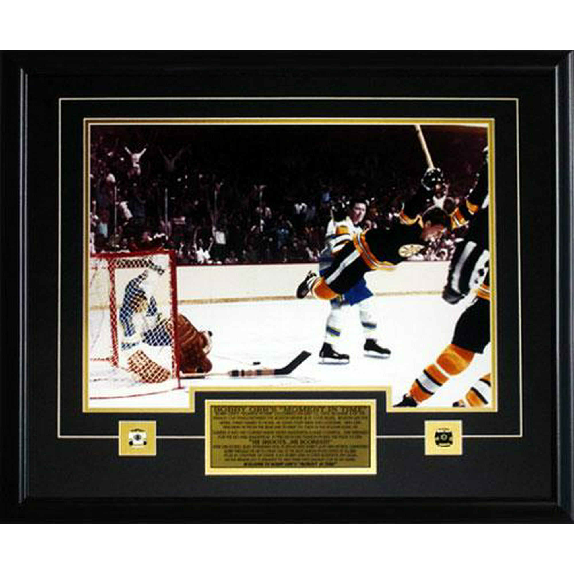 Bobby Orr Signed Picture - The Goal 16x20 Framed 1970 Stanley Cup