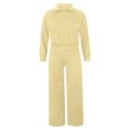 thumbnail image 4 of ZsaeSM Women 2 Piece Casual Tracksuit Sets Half Zip Lapel Sweatshirt & Drawstring Wide Leg Pants Comfy Lounge Outfit Set Complexion L, 4 of 7