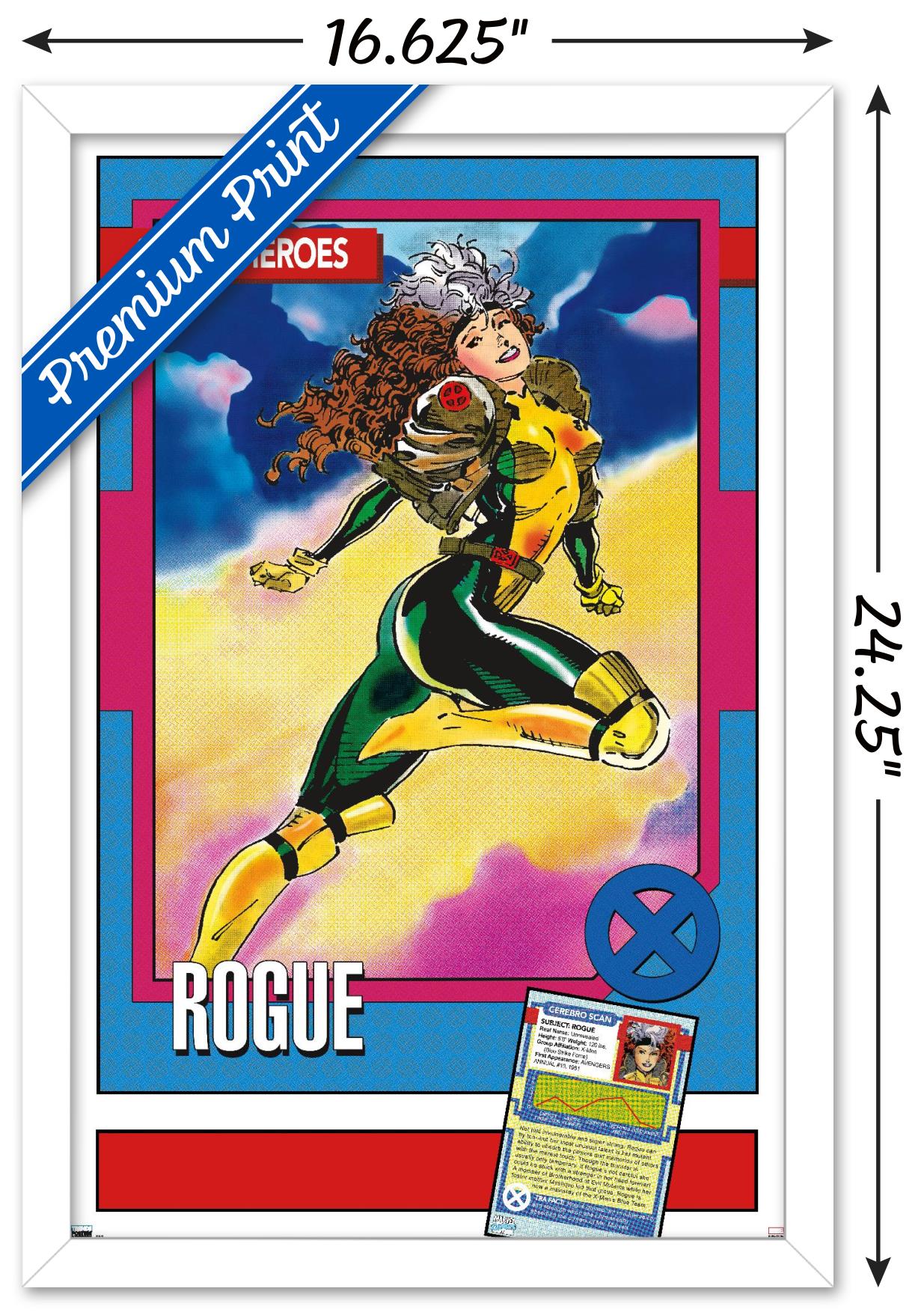 Marvel Trading Cards - Rogue Wall Poster, 14.725" x 22.375" Framed