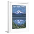 thumbnail image 1 of Mount Rainier, Reflection Lake, Scenic Framed Art Print Wall Art by Lantern Press Sold by Art.Com, 1 of 5