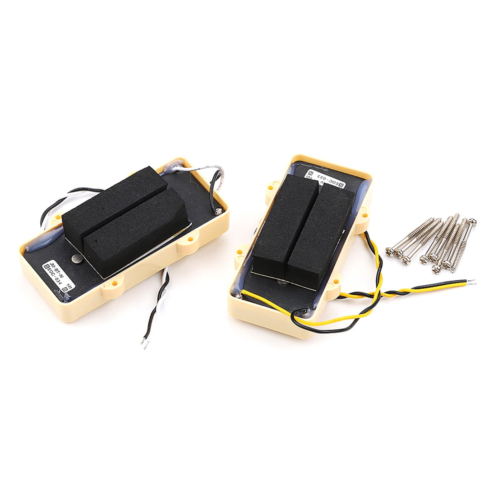 1 Set of Single Coil Guitar Pickups Neck and Bridge Pickup Compatible with LP Electric Guitar Parts Replacements