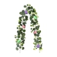 thumbnail image 2 of sdhkgrrt Easter Garland, Easter Garland, Artificial Eggs and Vines Door Decoration, Spring Branches and Leaves Floral Decor for Indoor, Colorful Hanging Garland for Patio and Porch, 2 of 8