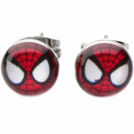 - Officially Licensed Marvel Body Jewelry Surgical Steel Stud earrings with Spider-Man Design
